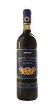 Wine bottle with Kirkland Chianti Classic Riserva label on a white background