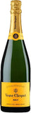 Veuve Clicquot champagne bottle with gold and green design