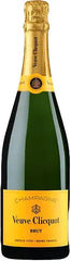 Veuve Clicquot champagne bottle with gold and green design