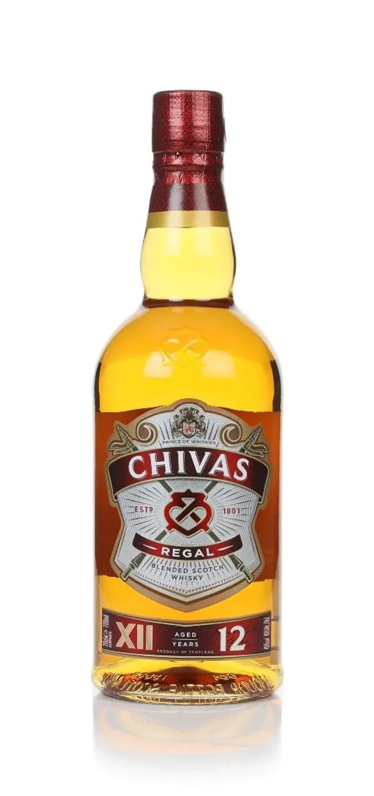CHIVAS REGAL 12 YEAR OLD BLENDED SCOTCH WHISKY 70CL - RV Drinks