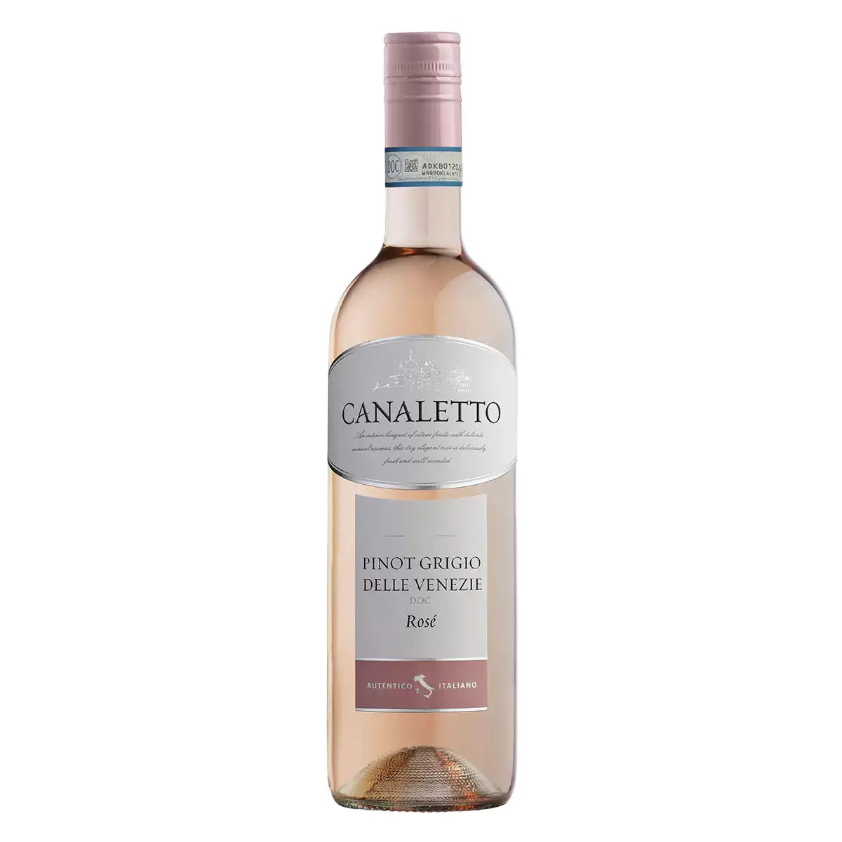 Canaletto Pinot Grigio Rosé Wine 75cl | Crisp Italian Rosé with Fresh Summer Notes - RV Drinks