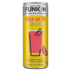Funkin Nitro Cocktails Peach On The Beach 4 x 200ml Funkin