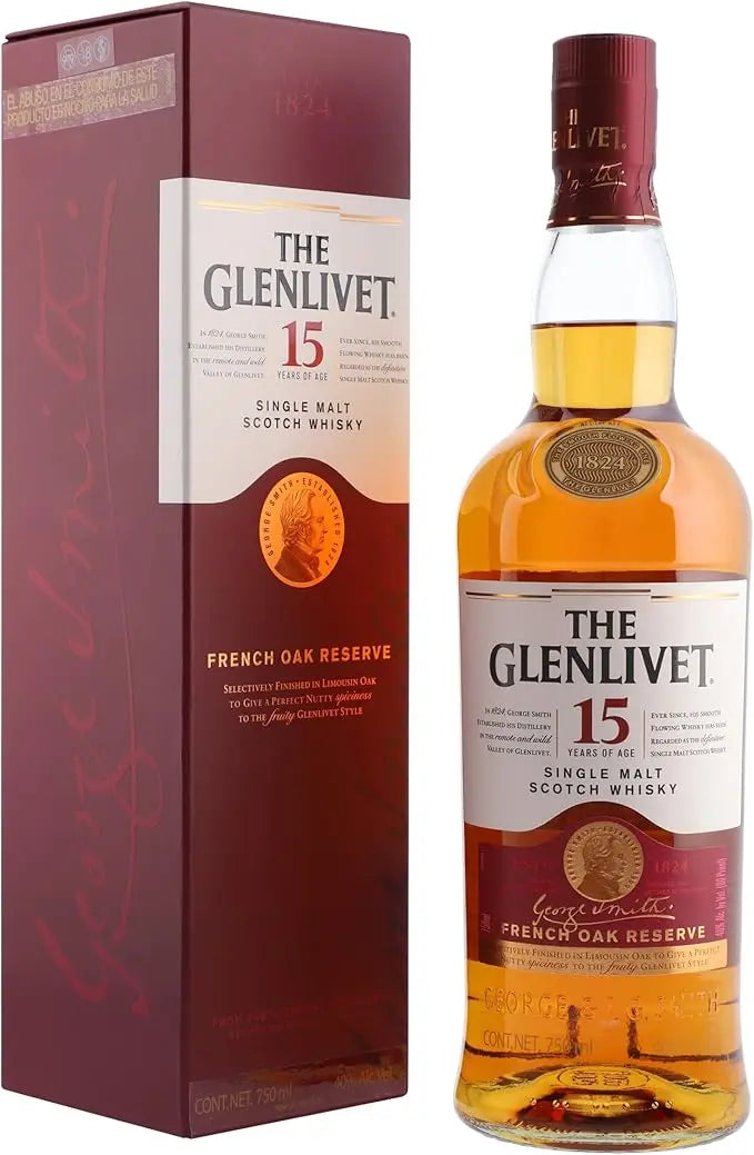 The Glenlivet French Oak Reserve 15 Year Old Single Malt Scotch Whisky 70cl - RV Drinks