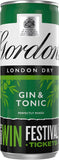 Gordon's London Dry Gin & Tonic 4 x 250ml
