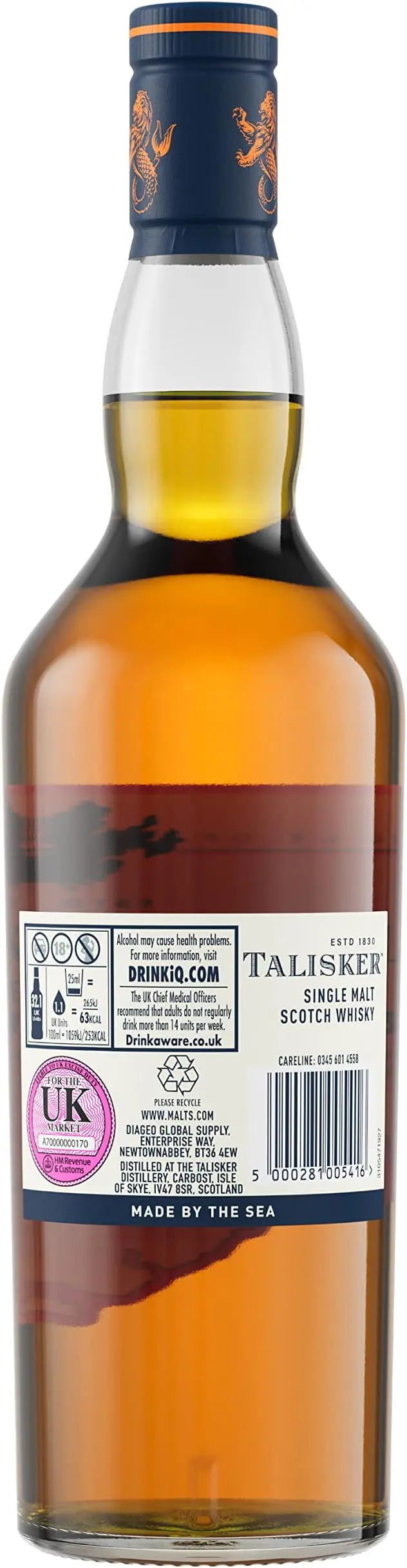 Talisker 10 Year Old Single Malt Scotch Whisky 70cl - RV Drinks