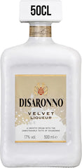 Disaronno Velvet Liqueur bottle with label and '50CL' indication on a white background