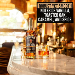 Jameson Reserve Series Black Barrel Irish Whiskey with 2 Glasses Gift Set 70cl