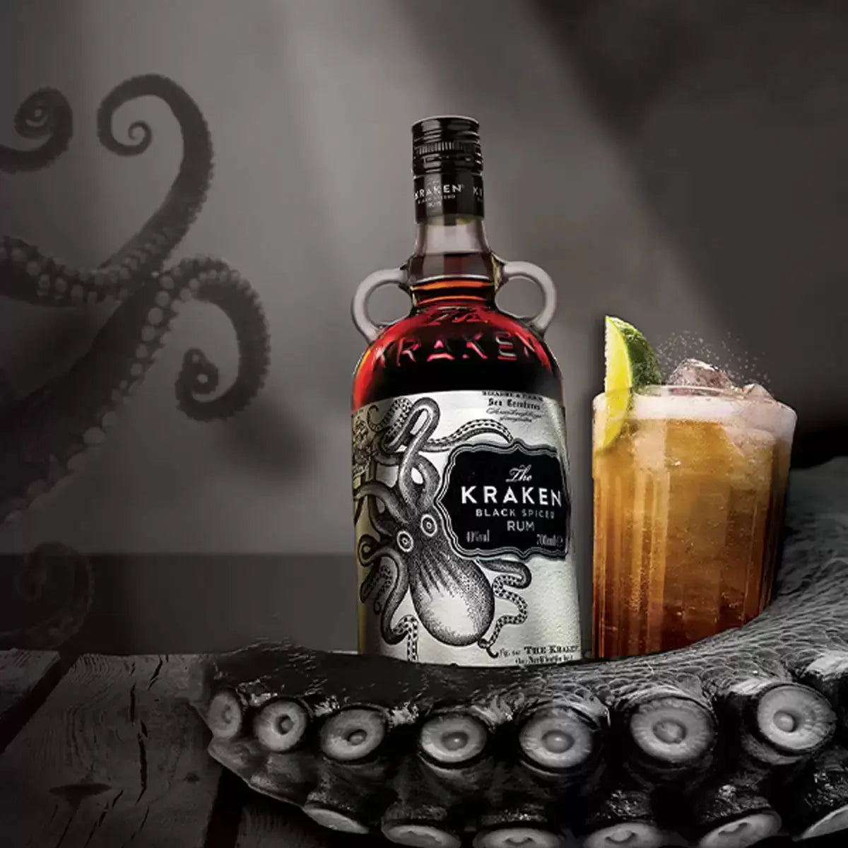 The Kraken Black Spiced Rum 1L - RV Drinks