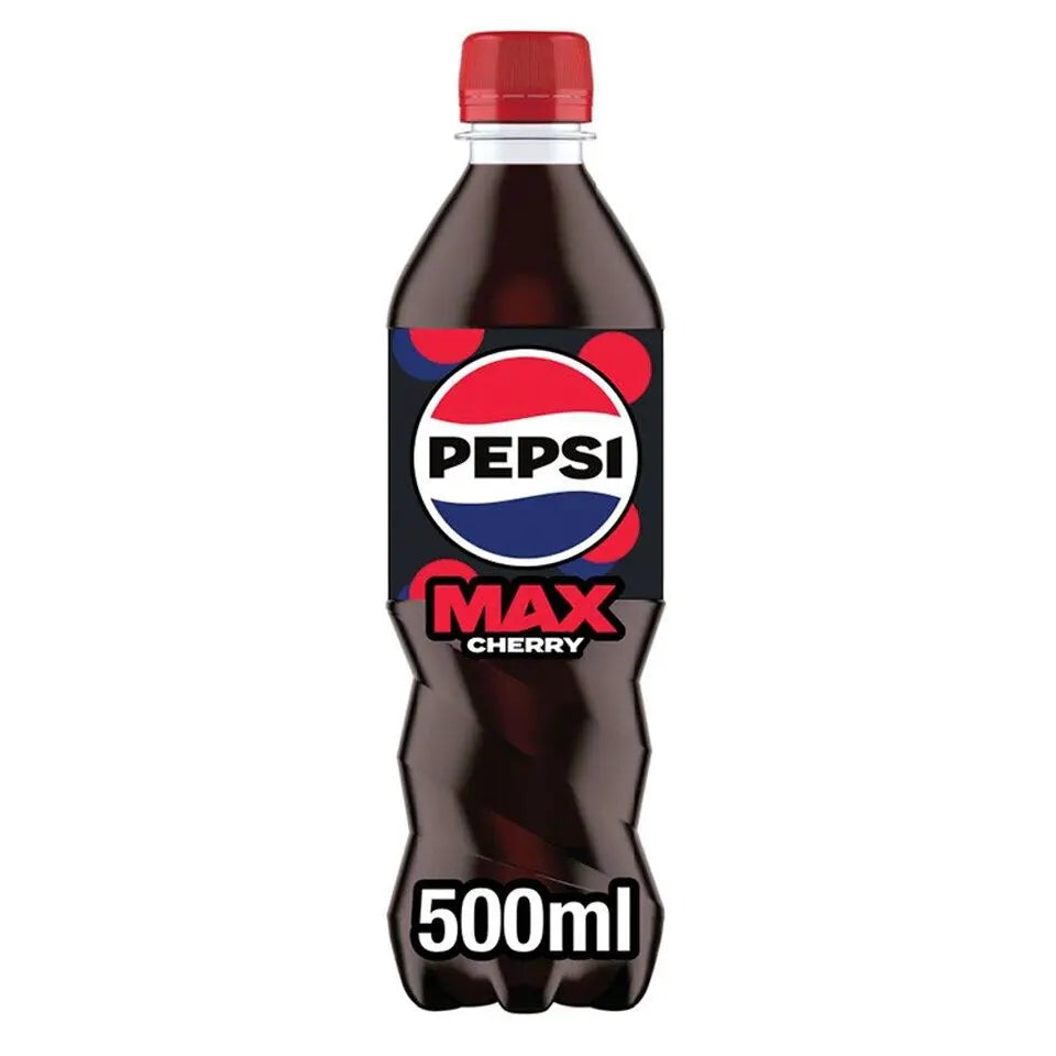 Pepsi Max Cherry No Sugar Cola Bottle 4x500ml - RV Drinks