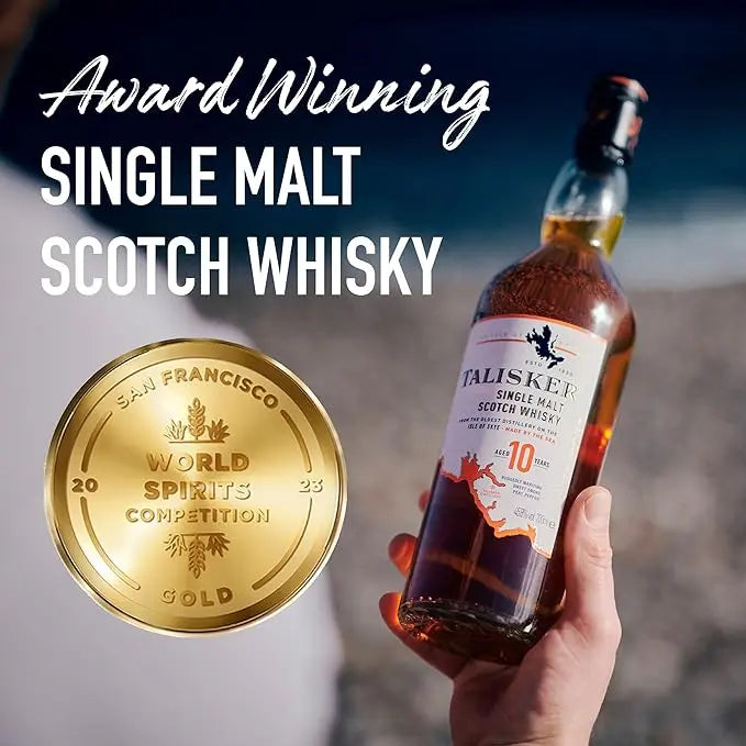 Talisker 10 Year Old Single Malt Scotch Whisky 70cl - RV Drinks