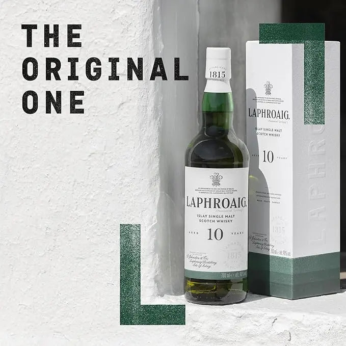 Laphroaig 10 Year Old Scotch Islay Single Malt Whisky 70cl - RV Drinks