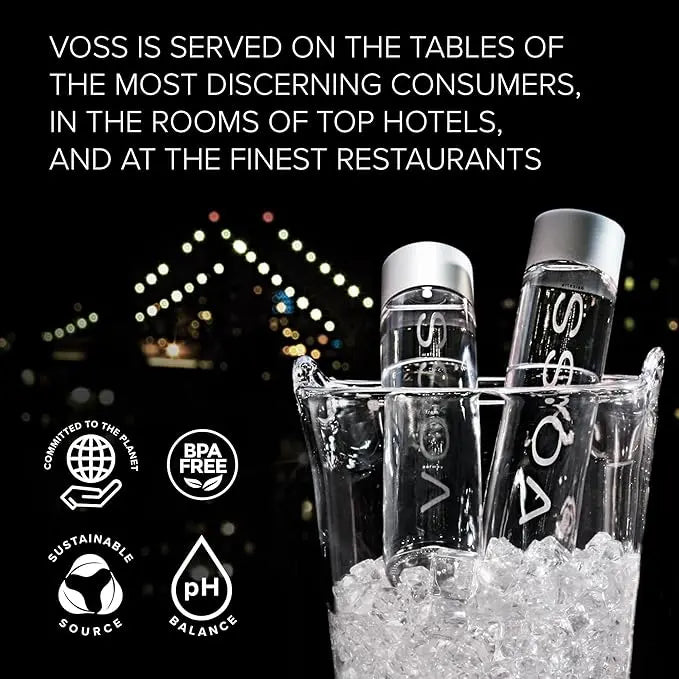 VOSS Still Water Glass Bottle 4x800ml - RV Drinks