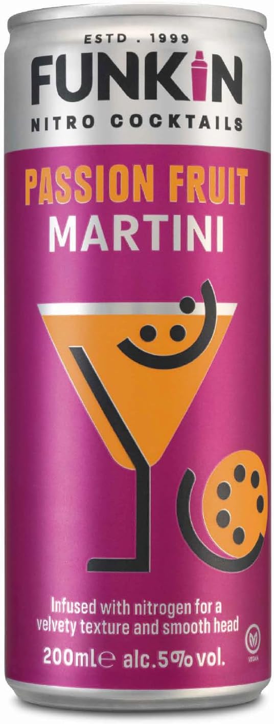 Funkin Nitro Cocktails Passion Fruit Martini 4 x 200ml Funkin