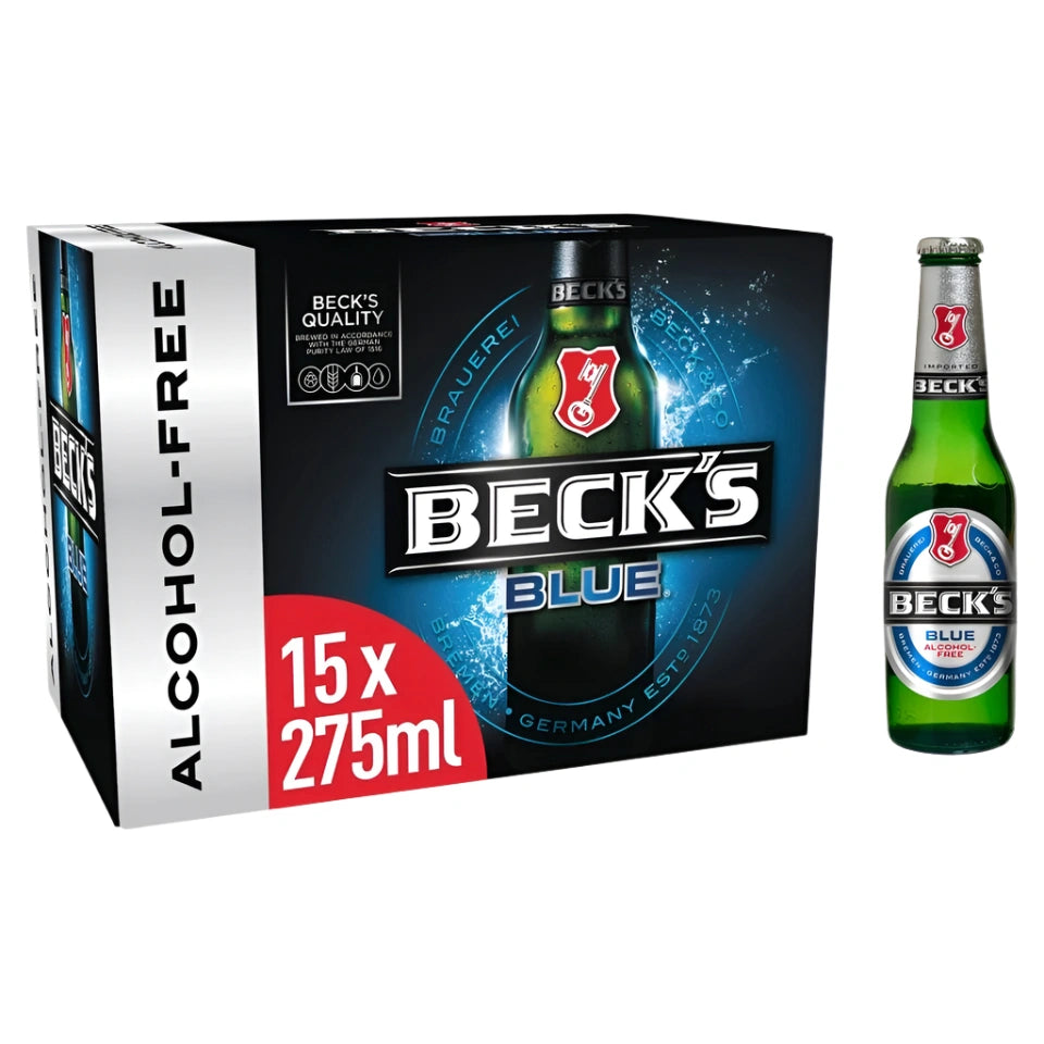 Becks Blue Alcohol Free Beer 15 x 275ml Becks