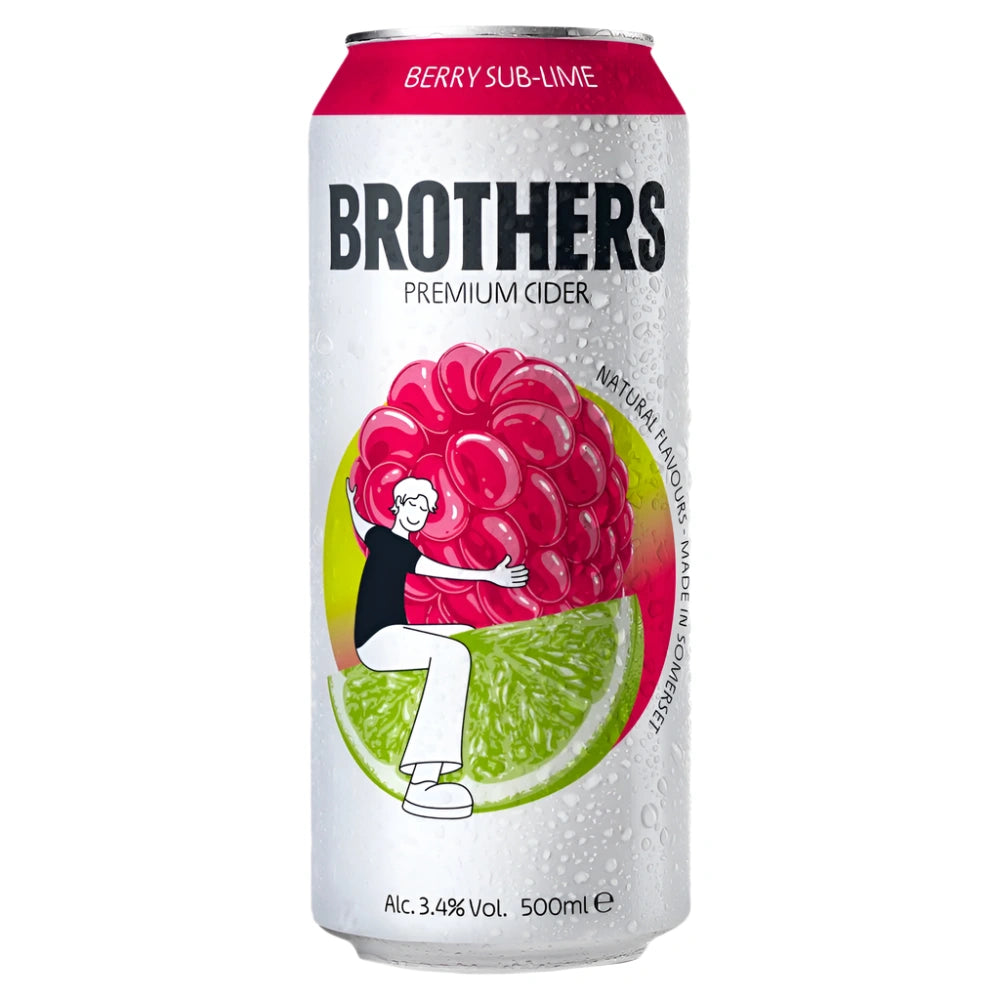 Brothers Premium Cider Berry Sub-Lime 4x500ml Brothers