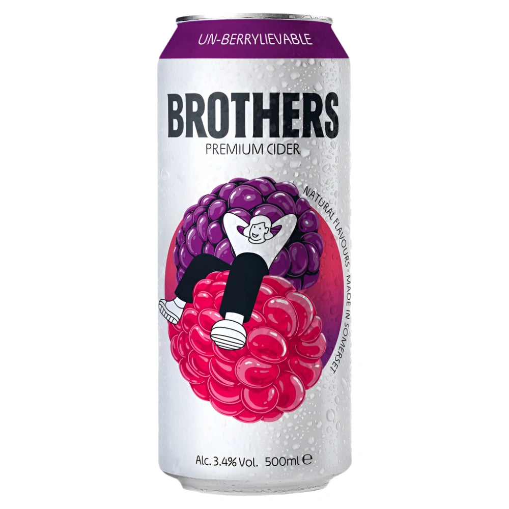 Brothers Un-Berrylievable Premium Cider 4x500ml Brothers