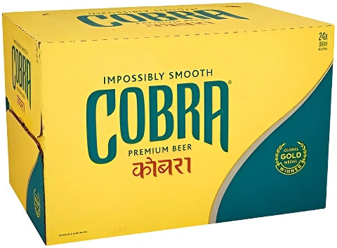 Cobra Premium Lager Beer 24x330ml Cobra