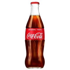 Coca Cola Xmas Glass Bottle 4 x 330ml - RV Drinks