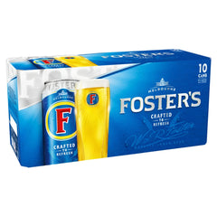 Foster's Lager Beer Can 10x440ml Fosters