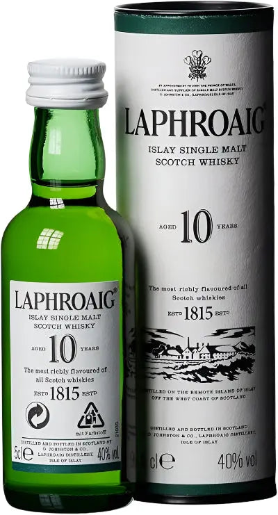 Laphroaig 10 Year Old - 5cl Miniature Laphroaig