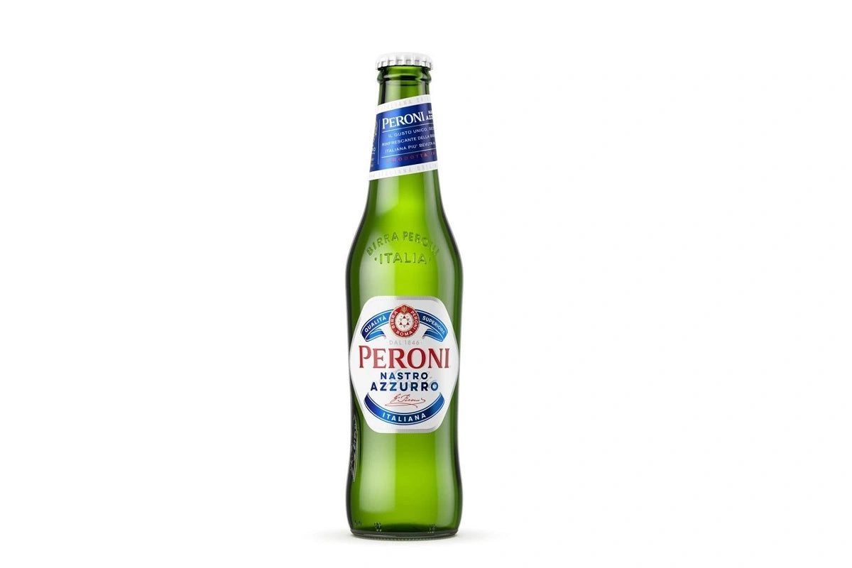 Peroni Nastro Azzurro 0.0 Alcohol Free Beer Multipack, 4 x 330 ml Cobra