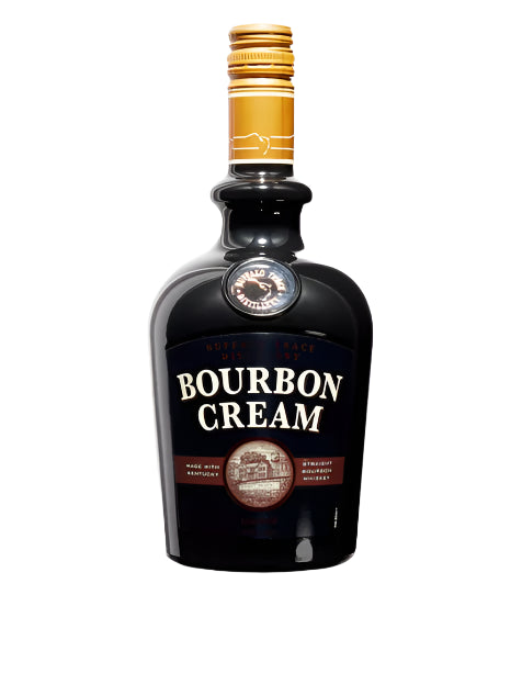 Bottle of Bourbon Cream on a white background
