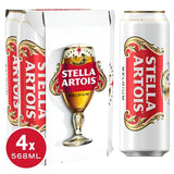 Stella Artois Premium Lager Beer 4 X 568ml Stella Artois