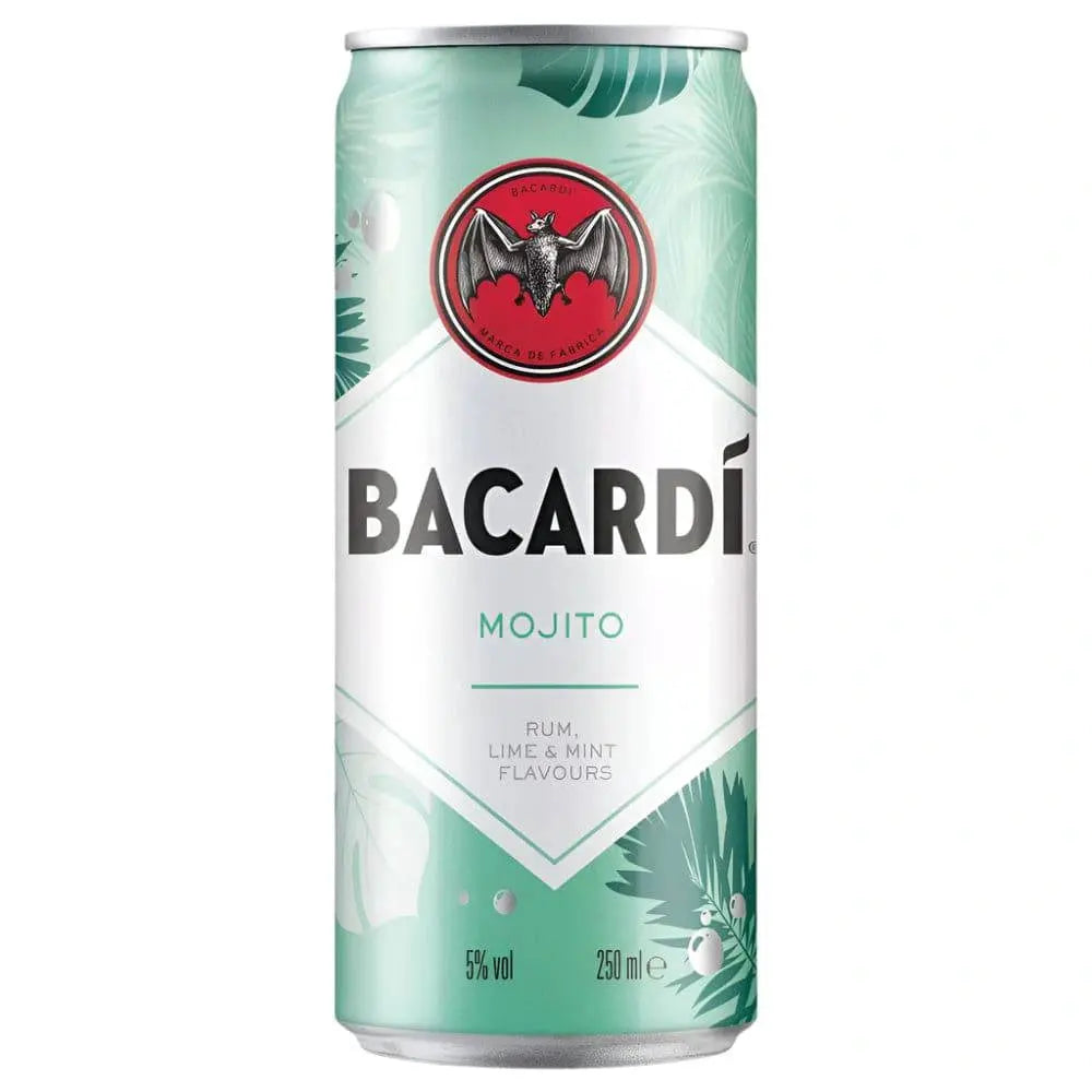 BACARDI MOJITO PREMIX RUM COCKTAIL 12 X 250 ml