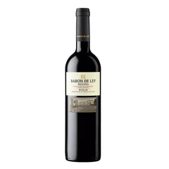 Baron de Ley Reserva Rioja wine bottle on a white background