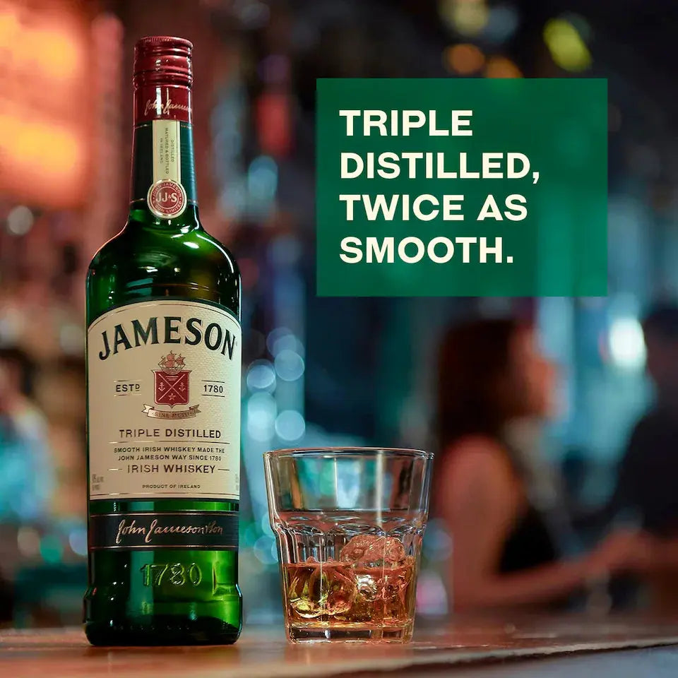 JAMESON ORIGINAL TRIPLE DISTILLED IRISH WHISKEY 70CL - RV Drinks