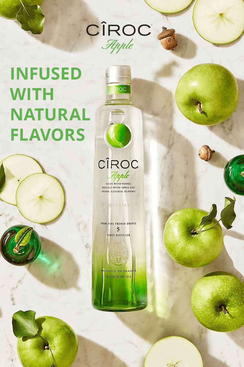 CIROC APPLE VODKA 70CL - RV Drinks