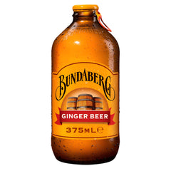 Bundaberg Ginger Beer bottle on a white background