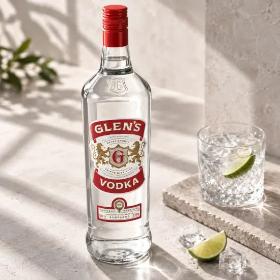 Glens vodka one litre bottle, good value for mixers