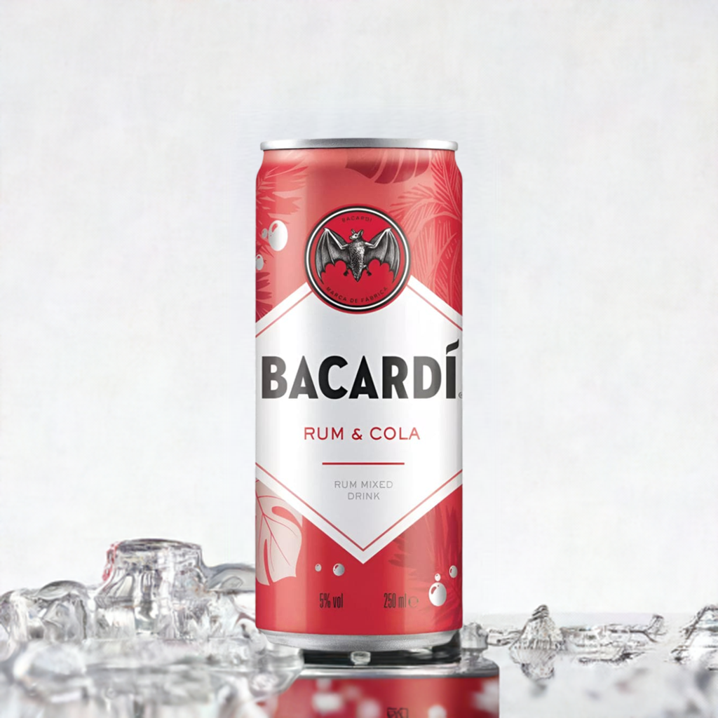 BACARDI RUM AND COLA PREMIX COCKTAIL 4 x 250 ml Bacardi-Martini Ltd