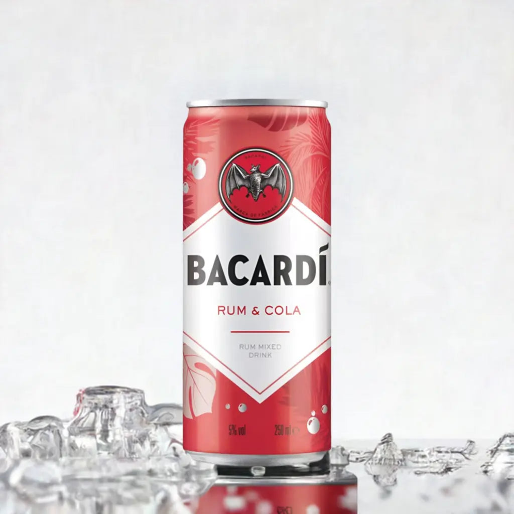 Bacardi Rum and Cola Premix Cocktail Can 4x250 ml Bacardi-Martini Ltd