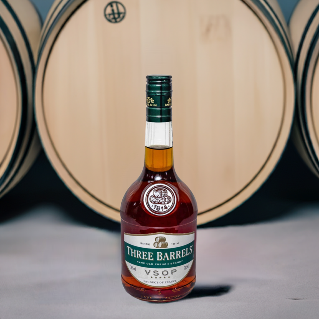 Three Barrels VSOP French Brandy 70cl