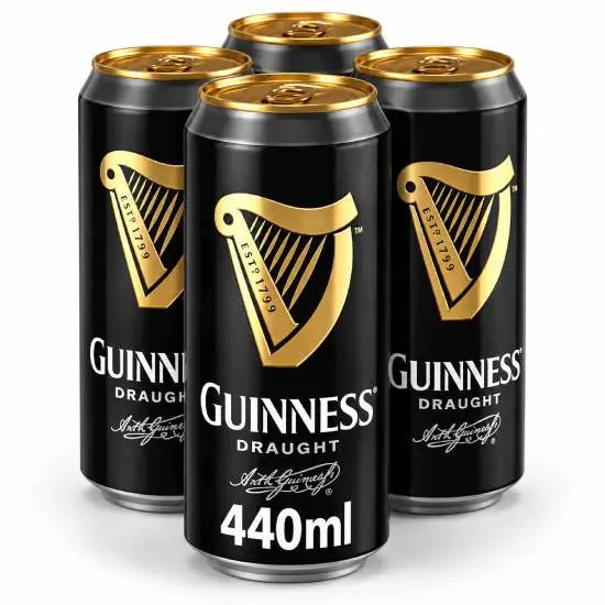 Single Guinness Draught 440ml can, dark Irish stout