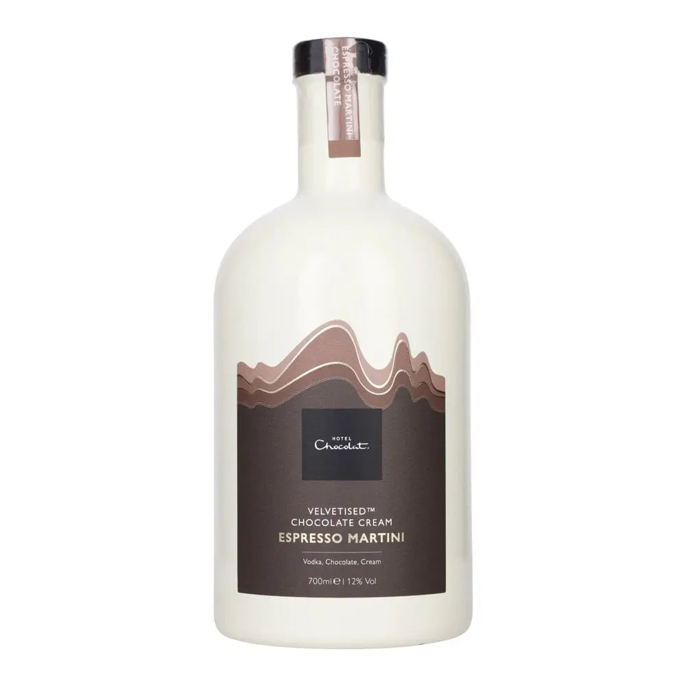 Bottle of Chocolat Espresso Martini on a white background