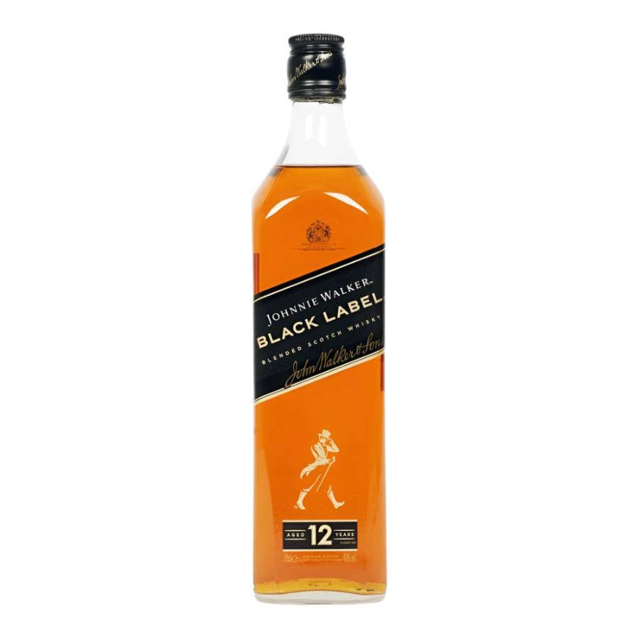 JOHNNIE WALKER BLACK LABEL 12 YEAR OLD BLENDED SCOTCH WHISKEY 70CL