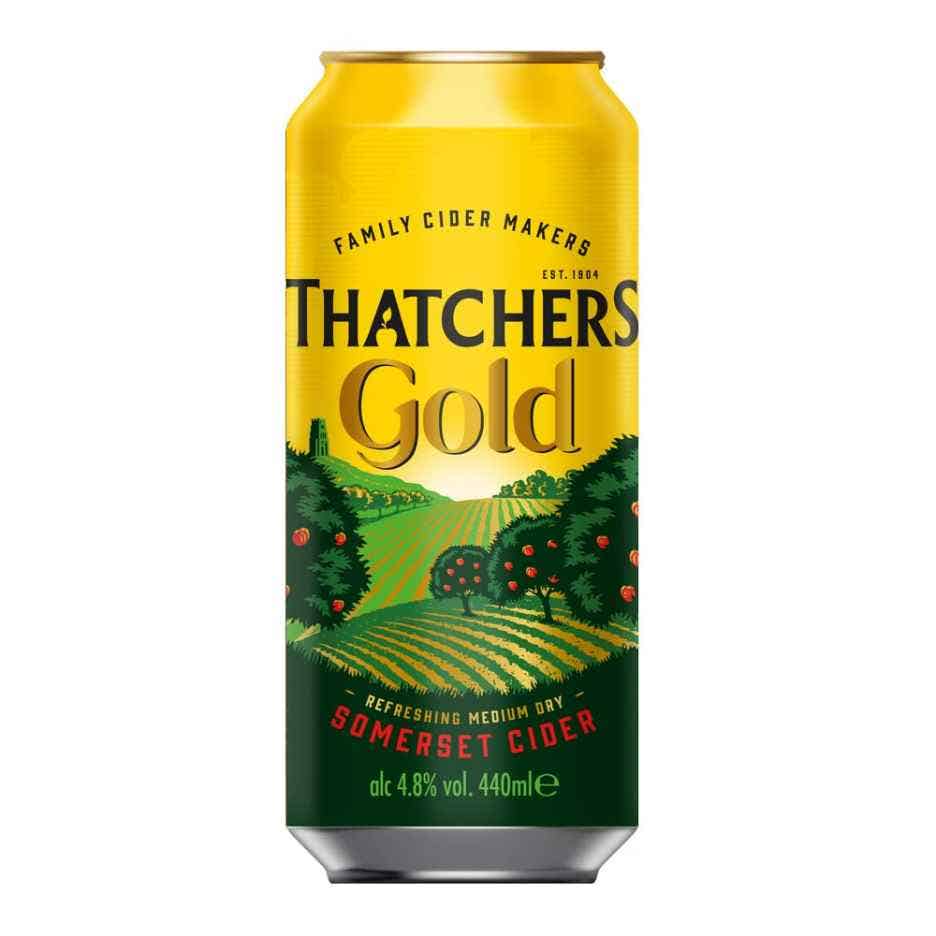 Thatchers Gold Cider 4 x 440ml Can Thatchers