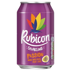 Rubicon Sparkling Passion Fruit Juice Drink 4 x 330 ml