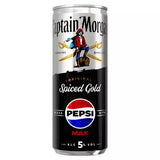 Captain Morgan Original Spiced Gold and Pepsi MAX Cocktail 4 x 250ml Captain Morgan