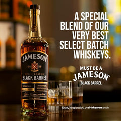 Jameson Reserve Series Black Barrel Irish Whiskey with 2 Glasses Gift Set 70cl