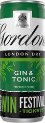 Gordon's London Dry Gin & Tonic 4 x 250ml