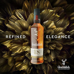 Glenfiddich 18 Year Old Single Malt Scotch Whisky 70cl