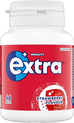 Wrigley's Extra Strawberry Flavour Sugar Free Chewing Gum Bottle 46 Pieces - RV Drinks