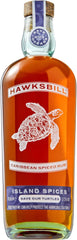 Hawksbill Caribbean Spiced Rum bottle with turtle illustration on label