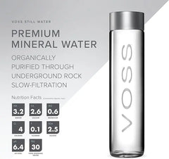 VOSS Still Water Glass Bottle 4x800ml - RV Drinks
