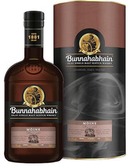 Bunnahabhain Islay Single Malt Scotch Whisky bottle and packaging on a white background