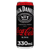 Jack Daniel's Whiskey & Coca-Cola Zero Sugar Cans 4 x 330ml